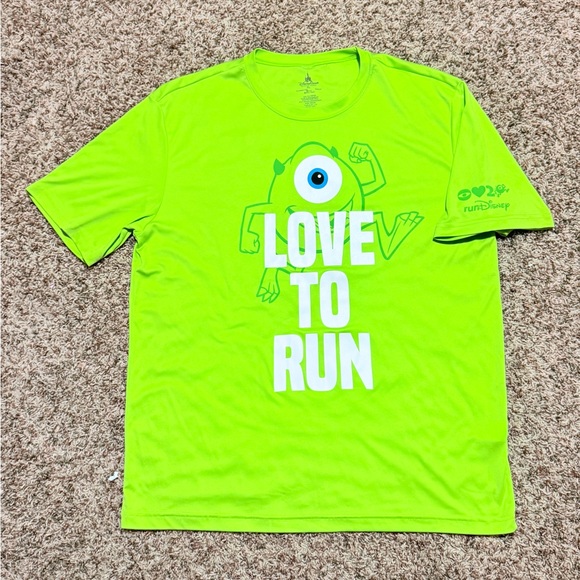 Mike Wazowski Disney-Pixar's Monsters, Inc., with The Text “Love To Run”  XL - Picture 2 of 10